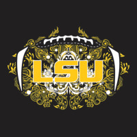 Lsu Tigers Lace Football - Apparel T-shirt | Artistshot