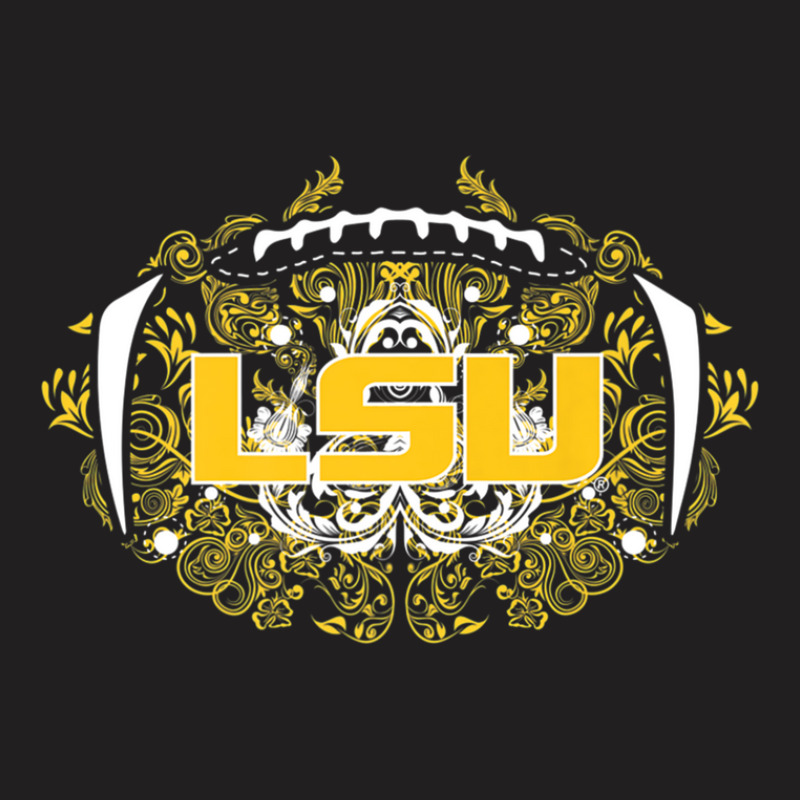 Lsu Tigers Lace Football - Apparel T-shirt | Artistshot