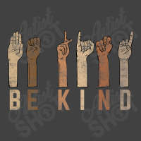 Be Kind Sign Language Fingers Melanin Distressed Style Music Vintage Vintage T-shirt | Artistshot