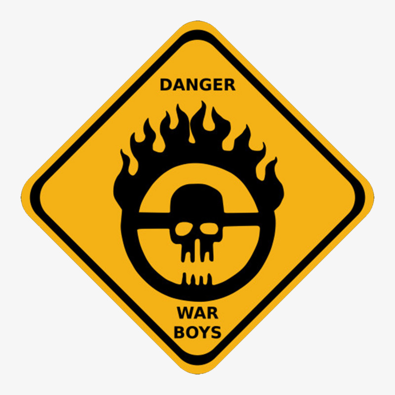 War Boys Danger Road Sign   Clean Edition  Mad Max Ladies Fitted T-Shirt by cm-arts | Artistshot