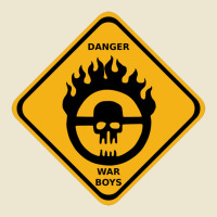 War Boys Danger Road Sign   Clean Edition  Mad Max Cropped Hoodie | Artistshot