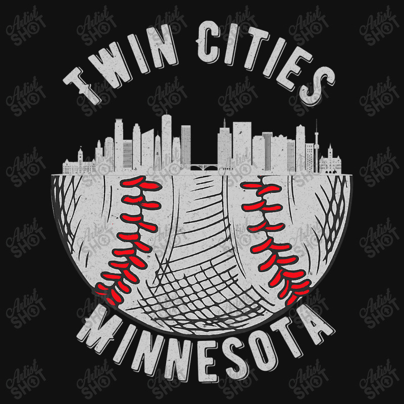 Cool Twin Cities Minnesota Mn Baseball Skyline St. Paulmpls Landscape Canvas Print | Artistshot