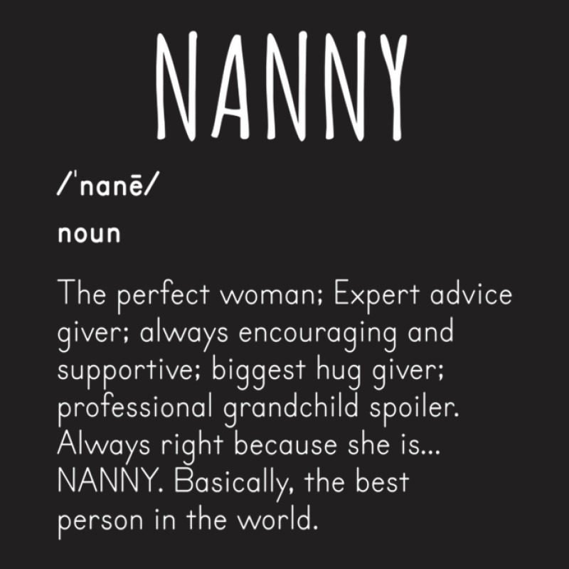 Mothers Day Nanny Nana Noun Dictionary T-shirt | Artistshot