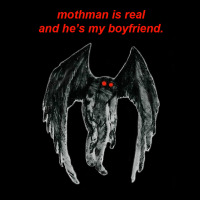 Mothman Is Real And He's My Boyfriend. Men's 3/4 Sleeve Pajama Set | Artistshot