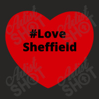 Love Sheffield, Hashtag Heart, Love Sheffield Ladies Fitted T-shirt | Artistshot