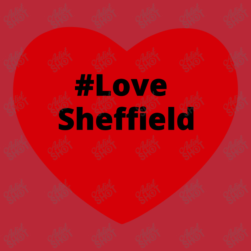 Love Sheffield, Hashtag Heart, Love Sheffield Women's V-Neck T-Shirt by chillinxs | Artistshot