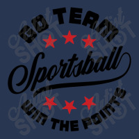 Sportsball Go Team Win The Points  Funny Sports Men Denim Jacket | Artistshot