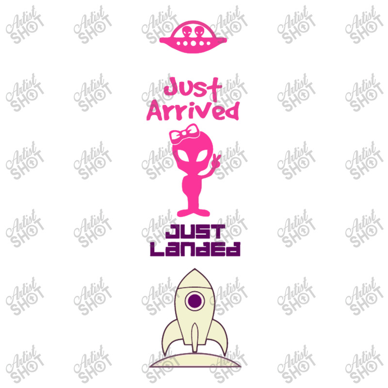 Just Arrived Just Landed Alien Baby Bodysuit by KENZU | Artistshot