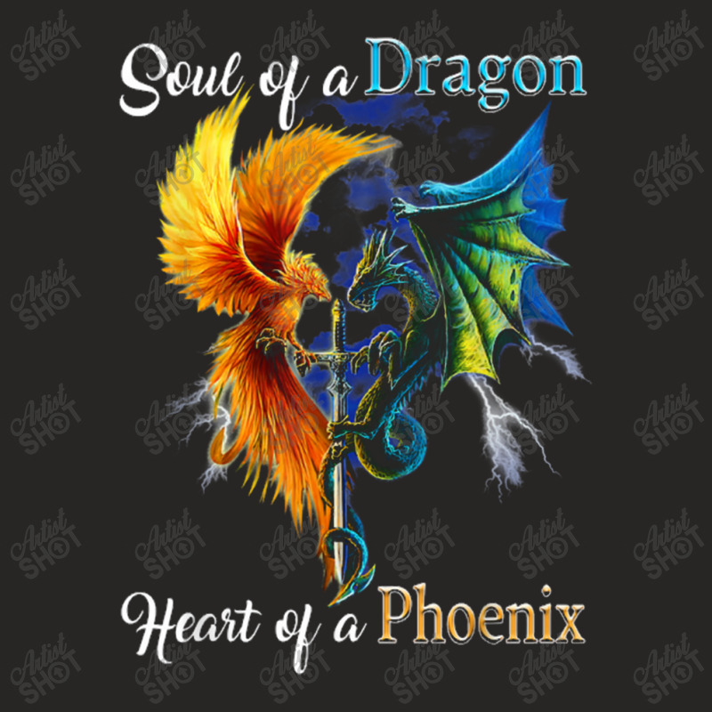 Soul Of A Dragon Heart Of A Phoenix T Shirt Ladies Fitted T-Shirt by Anitabostic | Artistshot