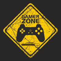 Gamer Zone Sign Ladies Fitted T-shirt | Artistshot