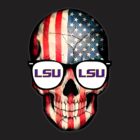 Lsu Tigers Skull Flag - Lsu - Apparel T-shirt | Artistshot