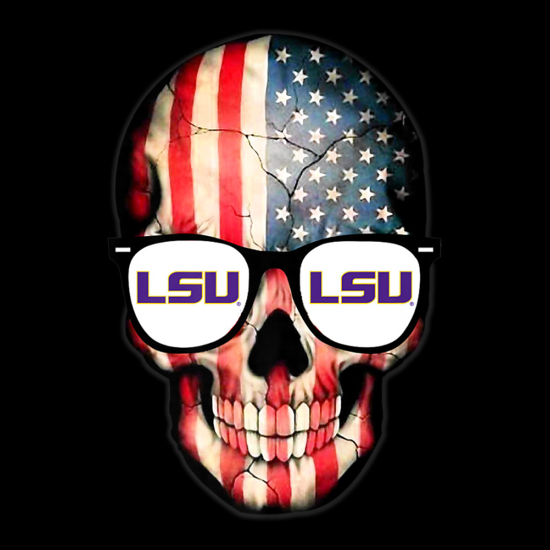 Lsu Tigers Skull Flag - Lsu - Apparel V-neck Tee | Artistshot