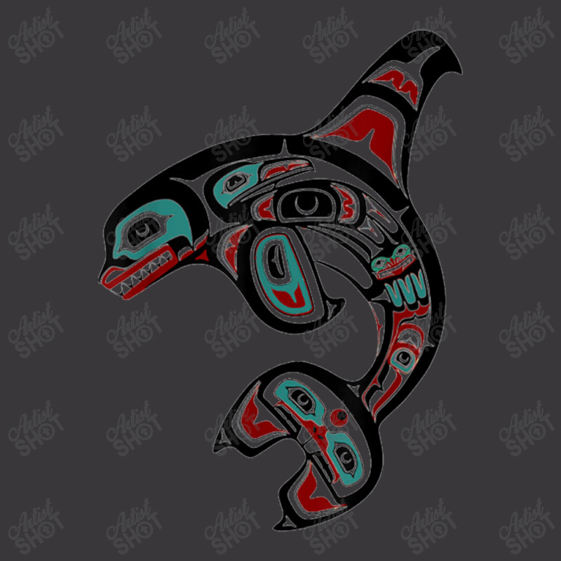 Orca Killer Whale Pacific Alaska Native American Indian Clan Ladies Curvy T-Shirt by Leslietorresw | Artistshot