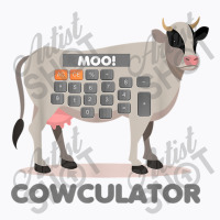 Algebra Math Calculator Funny Problem Solver Cow Moo Video Games Chara T-shirt | Artistshot