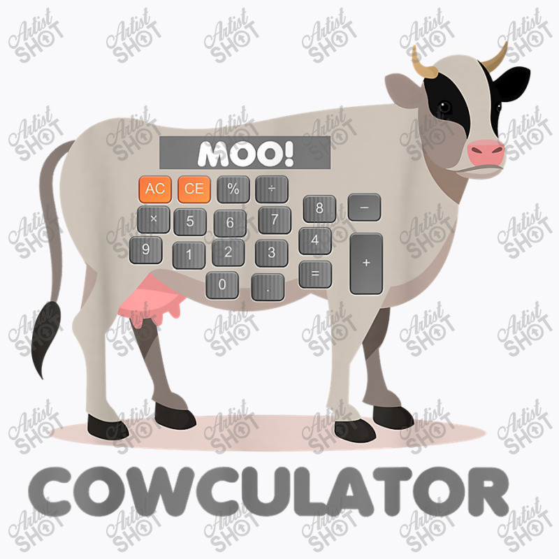 Algebra Math Calculator Funny Problem Solver Cow Moo Video Games Chara T-shirt | Artistshot