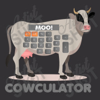 Algebra Math Calculator Funny Problem Solver Cow Moo Video Games Chara Vintage Hoodie | Artistshot