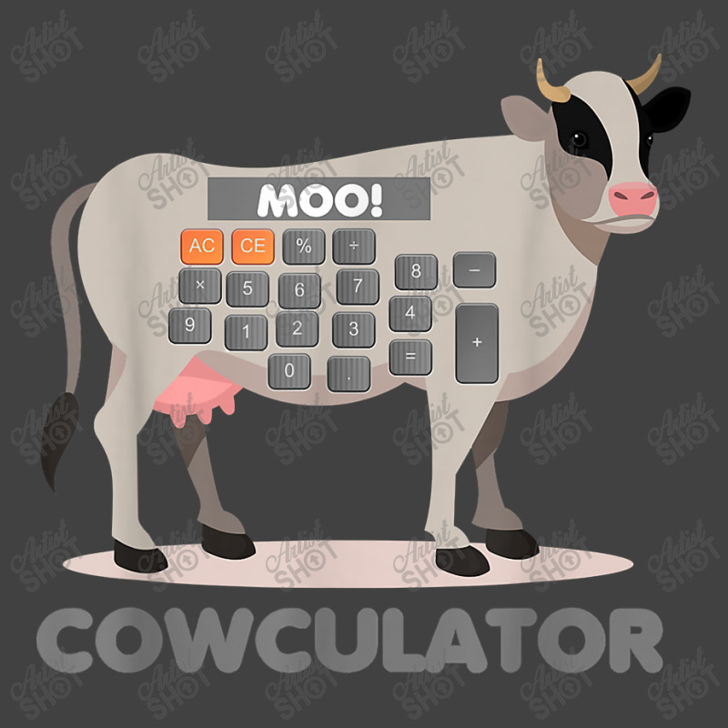 Algebra Math Calculator Funny Problem Solver Cow Moo Video Games Chara Vintage T-shirt | Artistshot