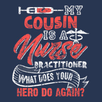 My Cousin Is A Nurse Practitioner Hero Men Denim Jacket | Artistshot