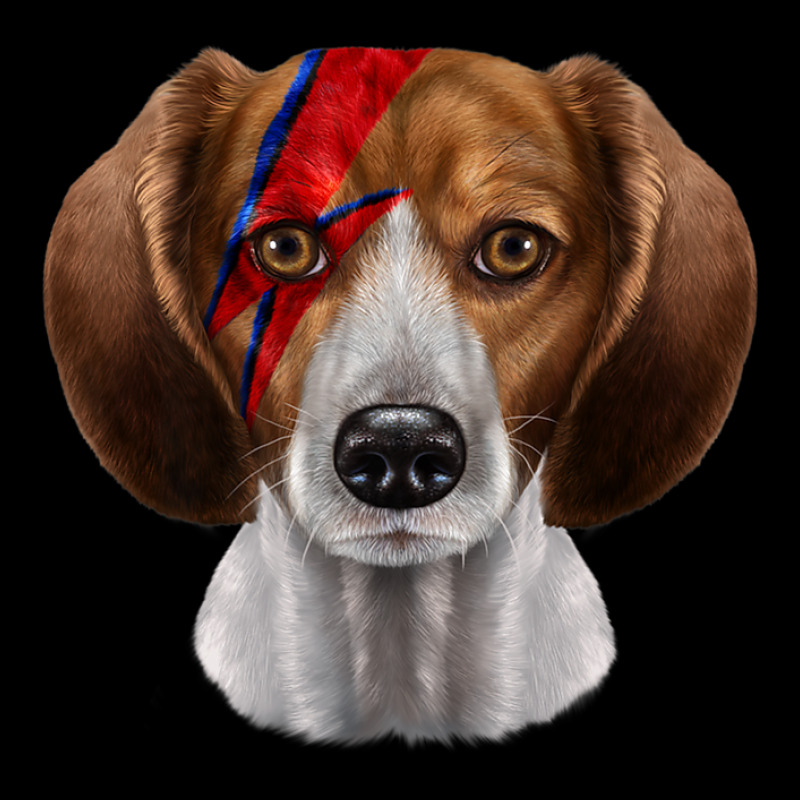 Beagle Dog In Lightning Bolt Painted Face Adjustable Cap by RaidenKelly | Artistshot