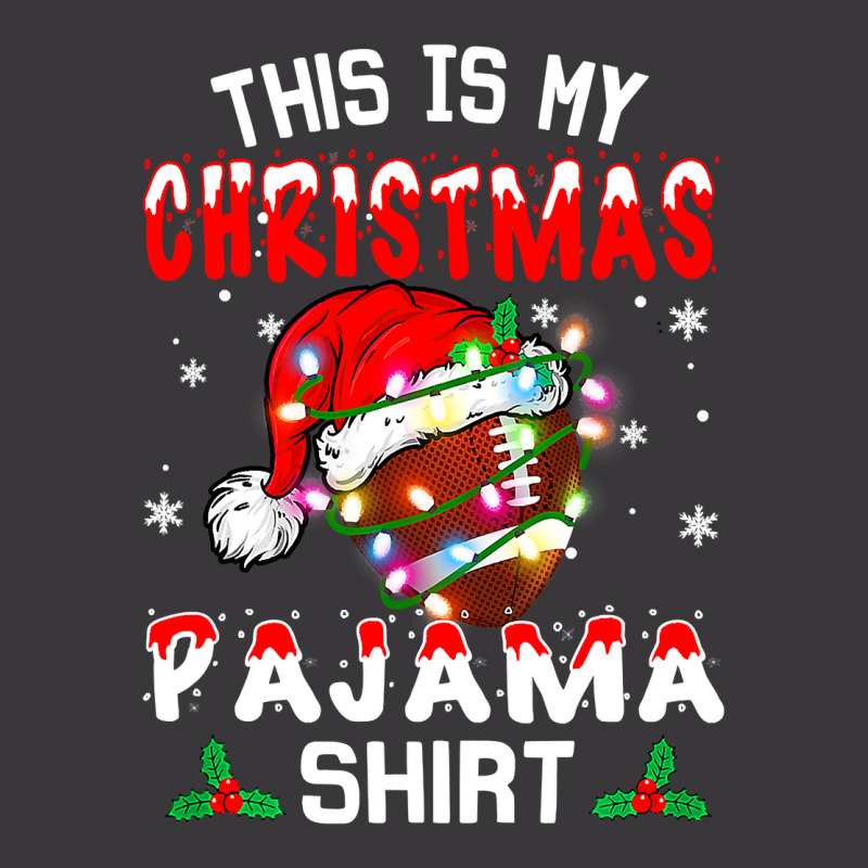 Football This Is My Christmas Pajama Football Xmas Boys Men 387 Ladies Curvy T-Shirt by pester | Artistshot