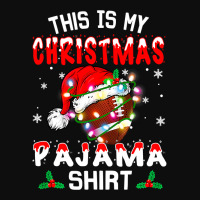 Football This Is My Christmas Pajama Football Xmas Boys Men 387 Crop Top | Artistshot