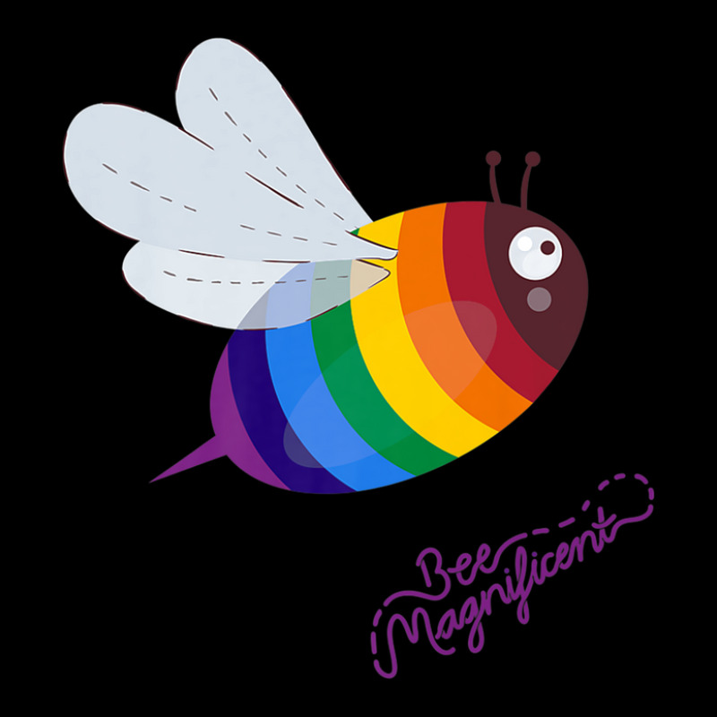 Bee Magnificent Single Bee. Lgbt. Zipper Hoodie | Artistshot