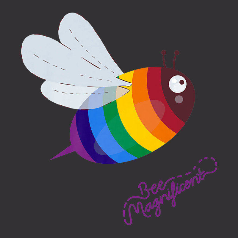 Bee Magnificent Single Bee. Lgbt. Vintage Hoodie And Short Set | Artistshot