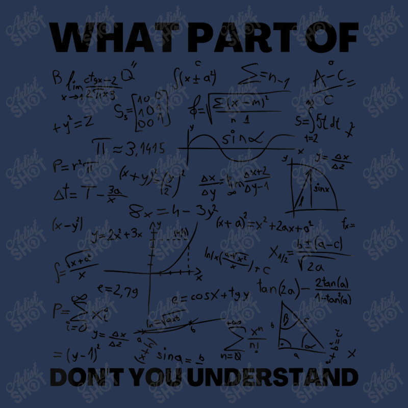 Funny What Part Of Don't You Understand Math Teacher Gift Birthday Gif Men Denim Jacket | Artistshot