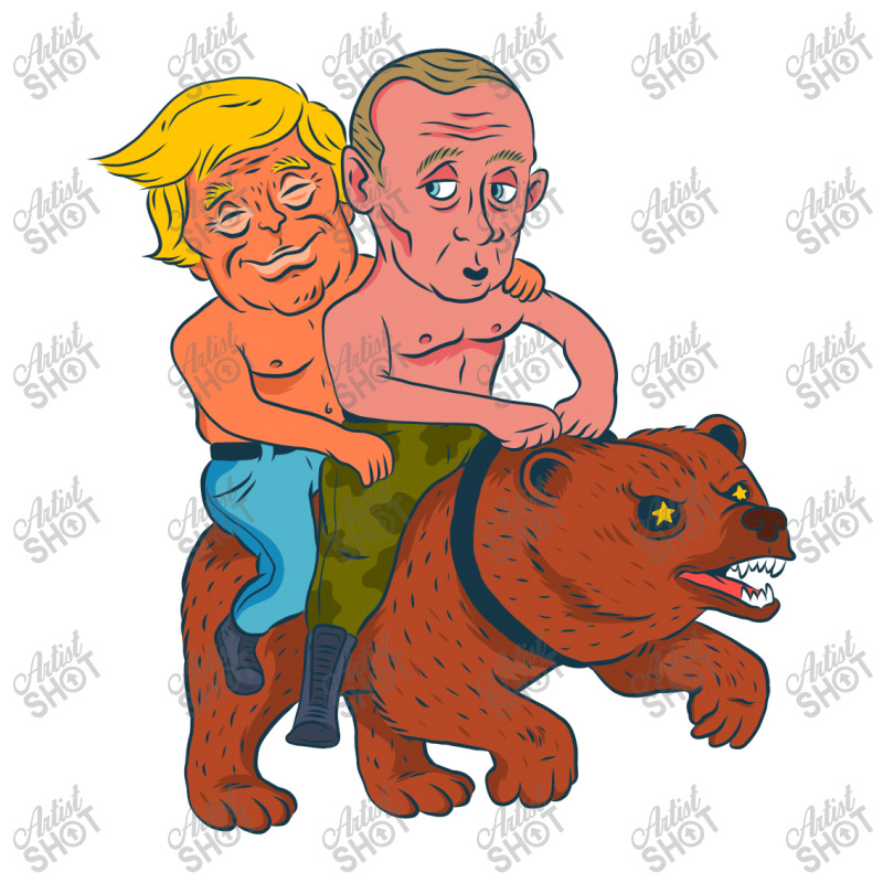 Trump And Putin Riding Bear Baby Bodysuit | Artistshot