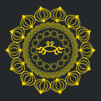 Mandala Funny Pastafarian Fsm - Yellow Crewneck Sweatshirt | Artistshot