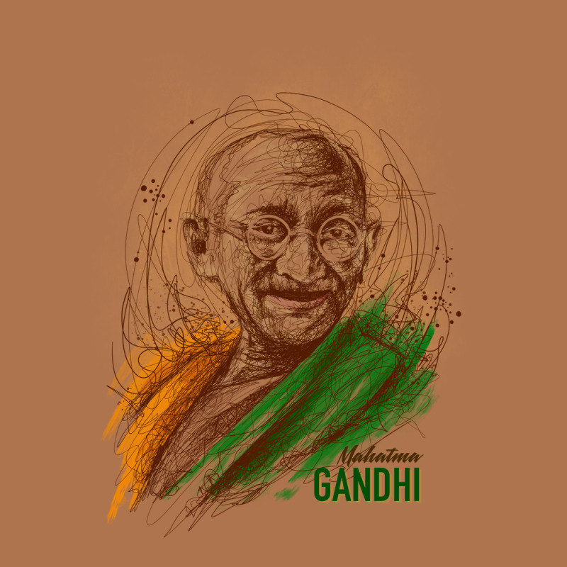 Mahatma Gandhi Jayanti Scribble Art Vintage T-shirt | Artistshot