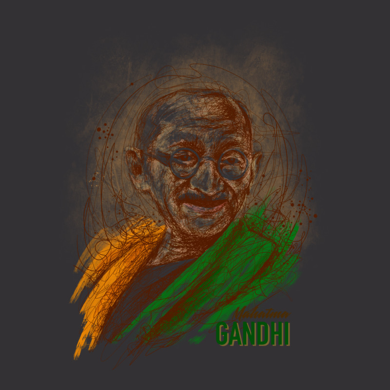 Mahatma Gandhi Jayanti Scribble Art Vintage Hoodie And Short Set | Artistshot