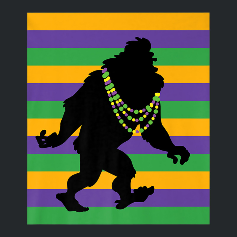 Mardi Gras Bigfoot Sasquatch Crewneck Sweatshirt | Artistshot