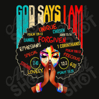 Black Girl God Says I Am Black Melanin History Month Pride Graphic Mus Scorecard Crop Tee | Artistshot