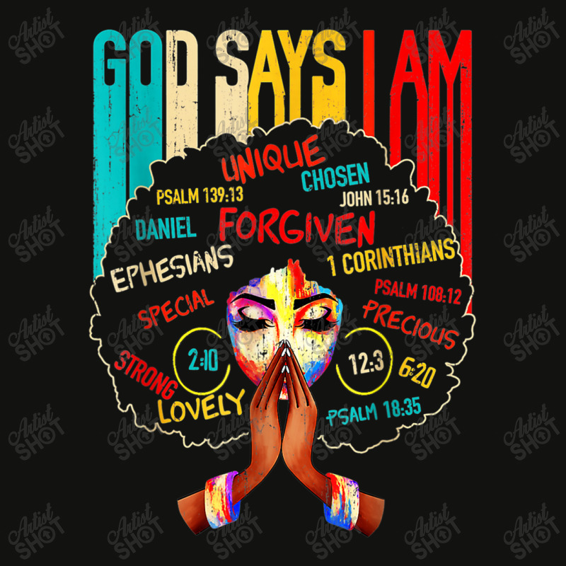 Black Girl God Says I Am Black Melanin History Month Pride Graphic Mus Scorecard Crop Tee by TyrellDesign | Artistshot