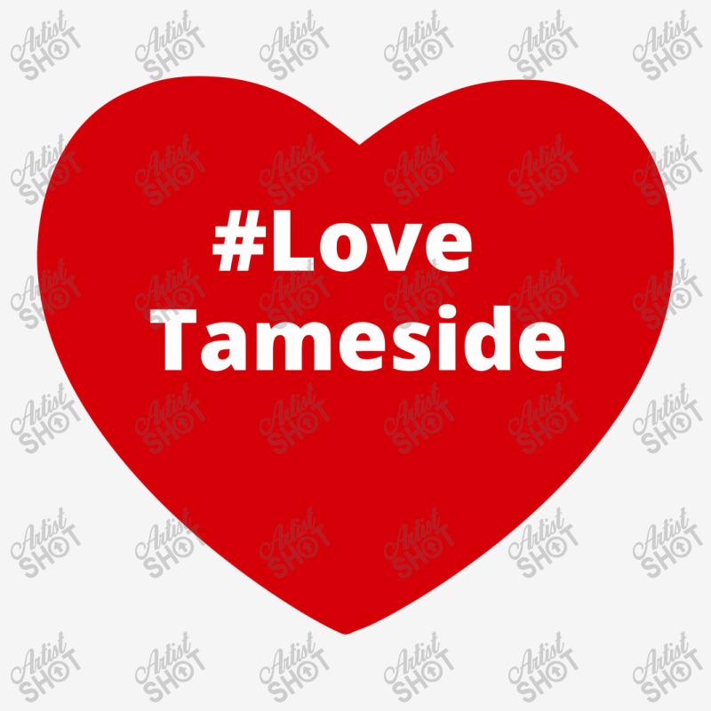 Love Tameside, Hashtag Heart, Love Tameside Baby Bibs by chillinxs | Artistshot