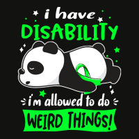 Disability Awareness T  Shirt I Have Disability I'm Allowed To Do Weir Scorecard Crop Tee | Artistshot