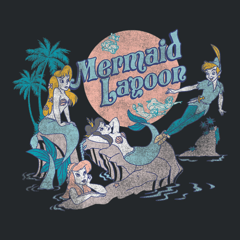 Peter Pan Distressed Mermaid Lagoon Crewneck Sweatshirt | Artistshot