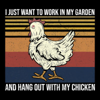 Chicken Chick I Just Want To Work In My Garden And Hang Out Chicken 20 Adjustable Cap | Artistshot