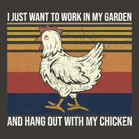 Chicken Chick I Just Want To Work In My Garden And Hang Out Chicken 20 Bucket Hat | Artistshot