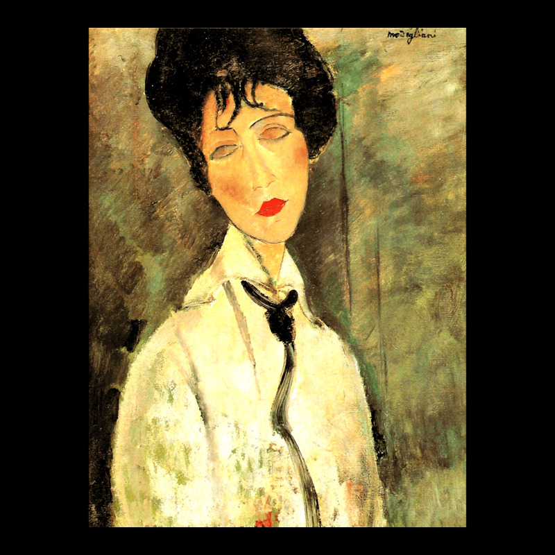 Amedeo Modigliani Woman With Black Cravat Classic Pocket T-Shirt by cm-arts | Artistshot