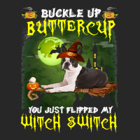 Dog Boston Terrier Buckle Up Buttercup You Just Flipped My Witch Switc Men's T-shirt Pajama Set | Artistshot