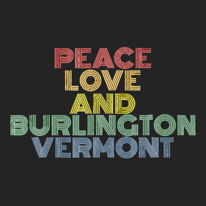 Burlington Vermont Vintage 70s Retro 3/4 Sleeve Shirt | Artistshot