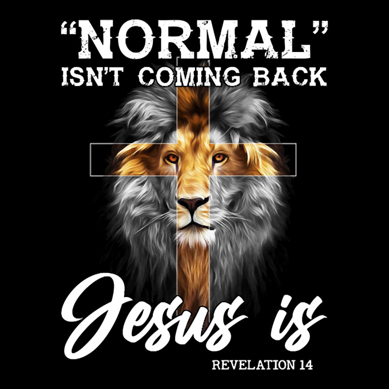 Normal Isn't Coming Back But Jesus Is Revelation 14 Cross Christian Sh Adjustable Cap by poppyallen | Artistshot