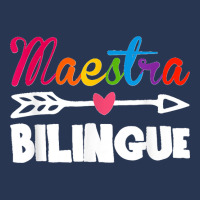 Back To School Maestra Bilingue Cute Funny Spanish Teacher Ladies Denim Jacket | Artistshot