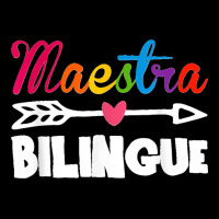 Back To School Maestra Bilingue Cute Funny Spanish Teacher Maternity Scoop Neck T-shirt | Artistshot