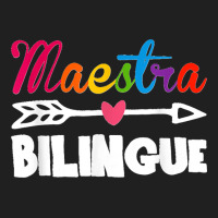 Back To School Maestra Bilingue Cute Funny Spanish Teacher Ladies Polo Shirt | Artistshot