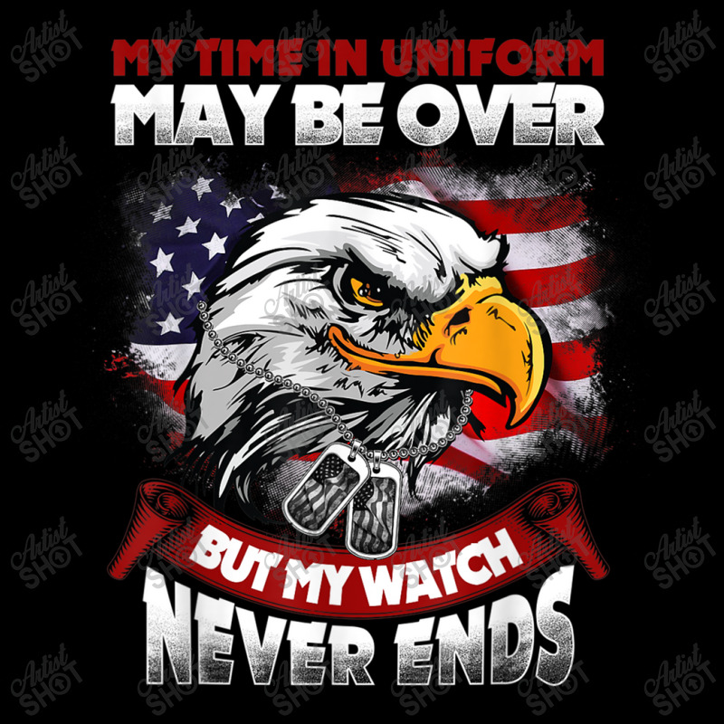 My Time In Uniform May Be Over Bumy Watch Never Ends Mens Funny Zipper Hoodie by KhalilDesign | Artistshot