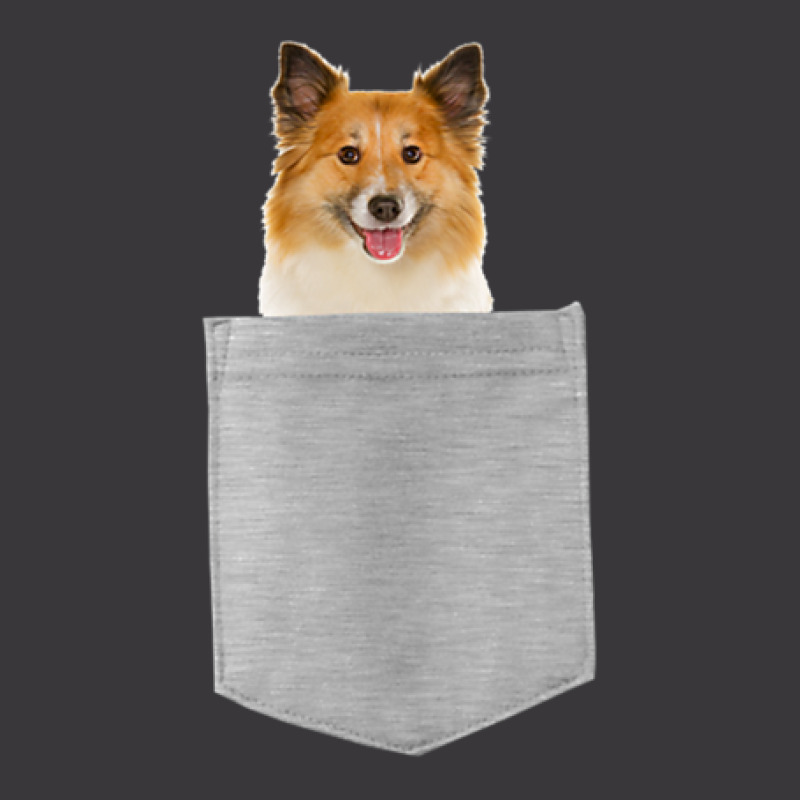 Icelandic Sheepdog Dog In Your Pocket Ladies Curvy T-Shirt by BrianJolane | Artistshot