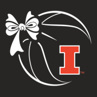 Illinois Fighting Illini Basketball Ribbon - Apparel Ladies Fitted T-shirt | Artistshot